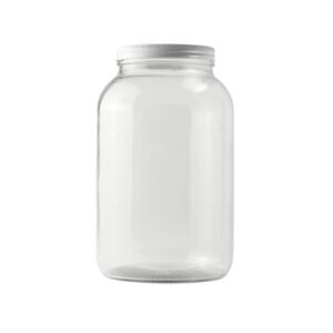 One Gallon Wide Mouth Glass Jar with Metal Airtight Lid