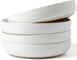 33 oz White Pasta Salad Bowl Set of 4