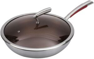 Forged Stainless Steel Non-Stick Deep Frying Pan Induction