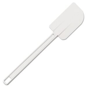 13.5-Inch Heavy Duty Rubber Silicone Scraper Spatula White