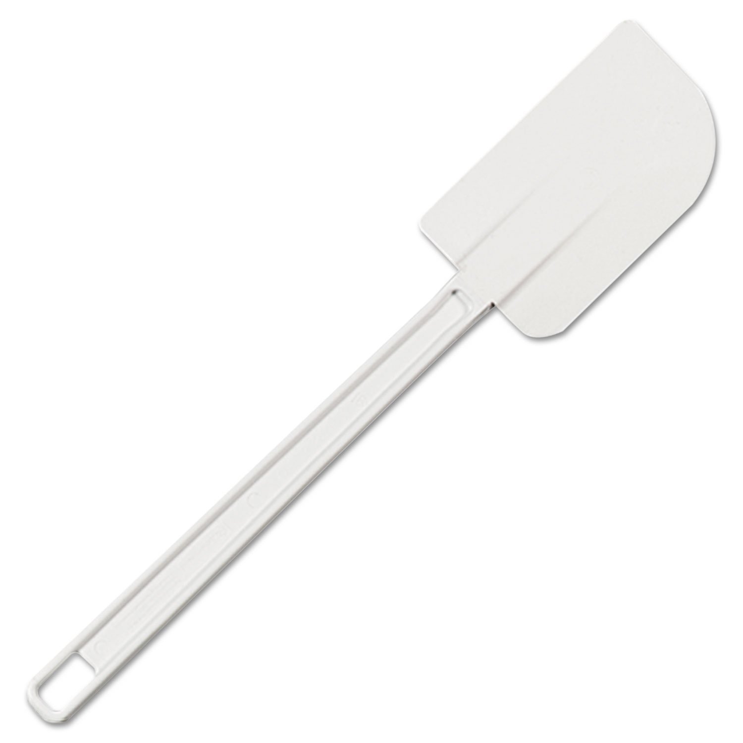 13.5-Inch Heavy Duty Rubber Silicone Scraper Spatula White