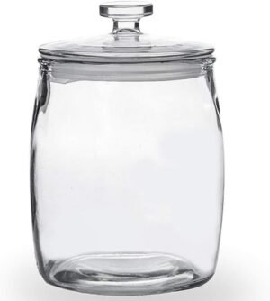 0.5 Gallon Wide Mouth Apothecary Glass Jar 72 oz
