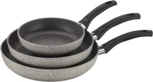 3-Piece Nonstick Fry Pan Set 8/10/12 Inch Made in Italy